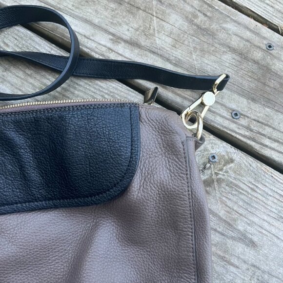 FURLA Pebbled Leather Colorblock Shoulder Tote Bag - Picture 4 of 10